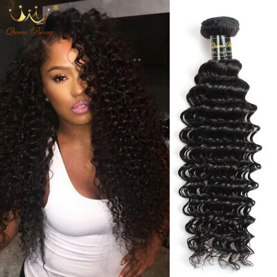 

4PCS Brazilian Virgin Hair Deep Curly Virgin Brazilian Curly Hair 100% Unprocessed Human Hair Weave Brazilian Deep Wave