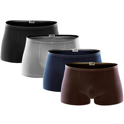 

Heng Yuen Cheung men&39s underwear in the waist color flat angle large size underwear male 4 gift box mixed color 4XL code