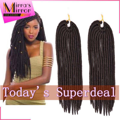 

6PacksLot Synthetic Hair Extensions Faux Locs Braid Crochet Braids Hair Kanekalon Braiding Hair 24 strandspack