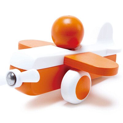 

Hape ребенок образовательных раннего детства деревянная игрушка самолет оранжевый над 1 год возраста E0065