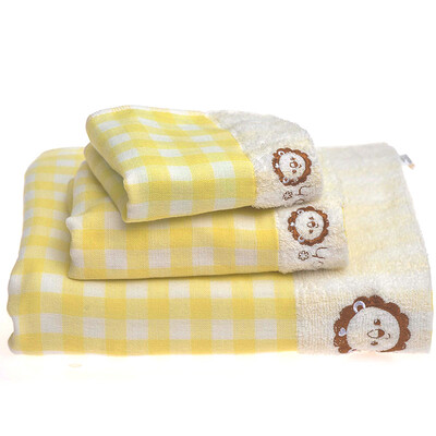 

Fisher-Price Дети раскручивается марля полотенце банное полотенце из трех частей плед шарф 28 * 28см 28 * 56см 60 * 120см желтый