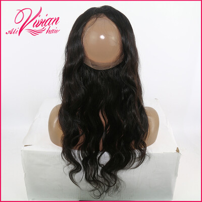 

360 Lace Frontal Closure Bleached Knots Pre Plucked 360 Lace Virgin Hair Body Wave 8A Malaysian Lace Frontals With Baby Hair