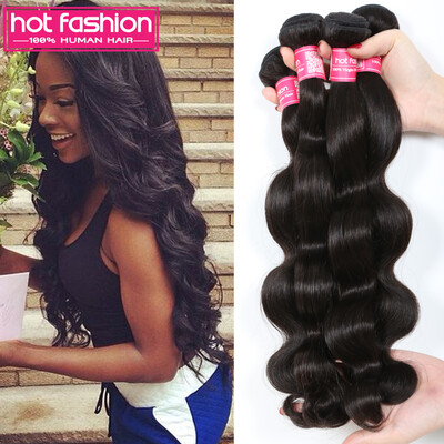 

Hot Fashion Hair 7A Indian Virgin Hair Body Wave 8''-30'' Natural Color Indian Body Wave Human Hair Extension Virgin Indian Hair