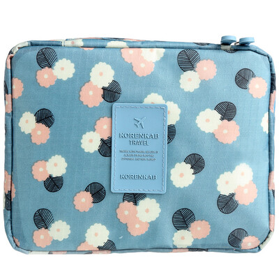 

Lady Gaga Lin Cosmetic Bag Large Capacity Pack Bag Handbag Bag Portable Waterproof Travel Wash Bag Blue Sunflower