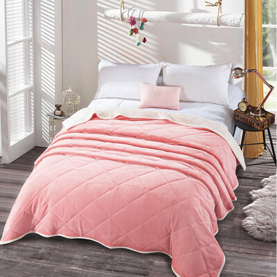 

Cotton pad blanket autumn&winter padded warm double flannel quilted blanket blankets Blanket blanket princess milk 200 230cm