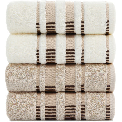 

Sanli cotton high terry ribbed jacquard towel 4 installed face wash towel independent packaging 34 × 75cm