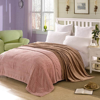 

Ying Xin home textile skin-friendly carved blanket thick section 150 200cm jade color