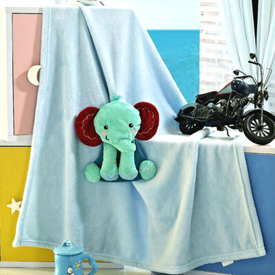 

Fisher-Price Fisher снежное одеяло мультфильм фланель одеяло полотенце одеяло 80 * 80cm синий