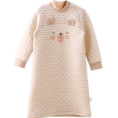 

Weier Beilu (WELLBER) children's air-conditioned room pajamas color cotton air layer cartoon robe bear bear line 110 yards