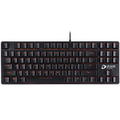 

Дейл отлично (dare-u) DK100 87 клавиша механическая клавиатура черная красная ось игровая клавиатура