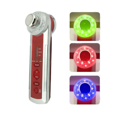 

4in1 Photon Ultrasonic LED Electric Facial Massager Body Face Beauty Skin Care