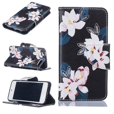 

Black lily Design PU Leather Flip Cover Wallet Card Holder Case for iPod TOUCH 56