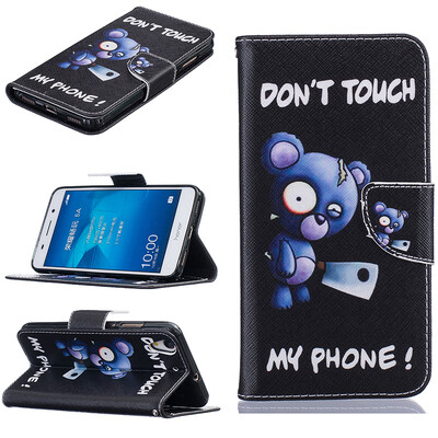 

Blue bear Design PU Leather Flip Cover Wallet Card Holder Case for HUAWEI Honor 5A/Y6 II