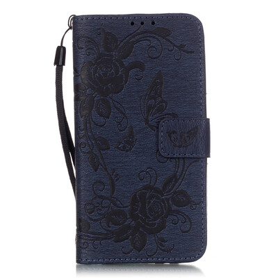 

Dark Blue Style PU Leather Flip Cover Wallet Card Holder Case for LG G5
