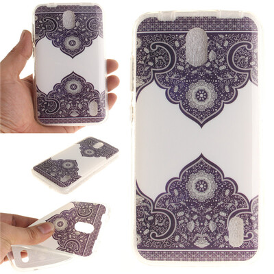 

Diagonal totem Pattern Soft Thin TPU Rubber Silicone Gel Case Cover for HUAWEI Y625