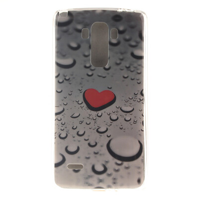 

Heart-shaped water drop Pattern Soft Thin TPU Rubber Silicone Gel Case Cover for LG G4 StylusLS770