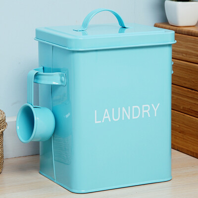 

ORZ Colorful Laundry Powder Box Storage Bin For Detergent Washing Powder Pet Dog Cat Food Container Organizer Storage Box