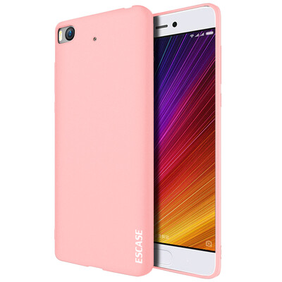 

ESCASE millet 5S mobile phone shell millet 5S mobile phone sets of millet phone shell TPU soft shell drop anti-scratch scrub feel all-round protection shell 515 inch pretty pink