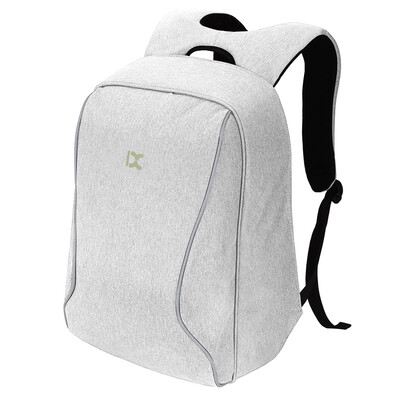 

IX anti - theft backpack 15 - inch laptop bag business backpack casual bag white ash 8038