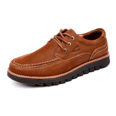 

Camel active (Camel Active) anti-skid wear comfortable fashion casual shoes retro young and round head with men's shoes brown 41