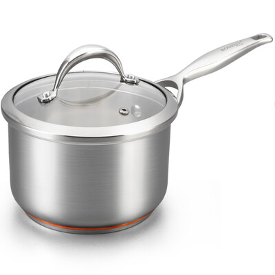 

Jingdong supermarket platinum Dili Bodeux royal milk pot 16CM pure copper core hot 304 stainless steel insulation casting handle