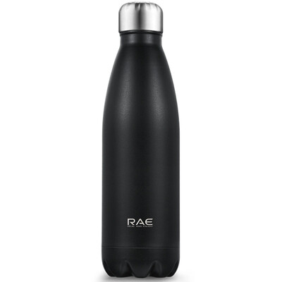 

But also RAE 500ml double-layer stainless steel vacuum insulation Cup sports fashion outdoor students male&female kettle straight body Coke bottle black R3063