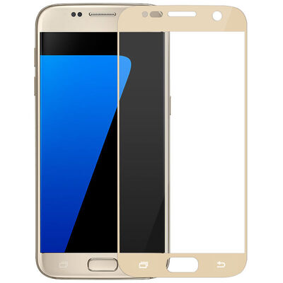 

ESCASE Samsung GALAXY S7 стали полноэкранное пленка Samsung GALAXY S7 взрывозащищенные стеклянная пленка HD полное покрытие анти-отпечатков пальцев экран Guard Gold