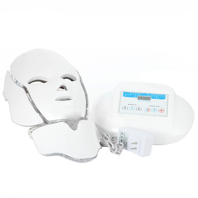 

3 Color Photon LED Infrared Facial Neck Mask Skin Microcurrent Massager Rejuvenation Anti-Aging Beauty Therapy