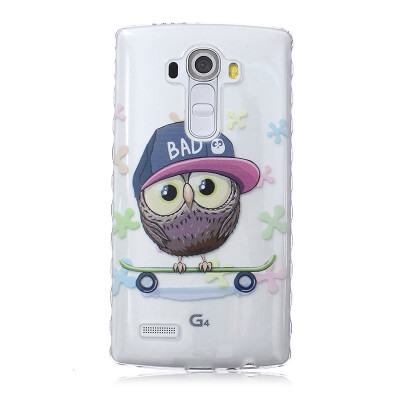 

Owl Pattern Soft Thin TPU Rubber Silicone Gel Case Cover for LG G4