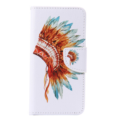 

Индийский дизайн Hat из искусственной кожи с откидной крышкой Кошелек для карты Держатель для SAMSUNG A510 A52016