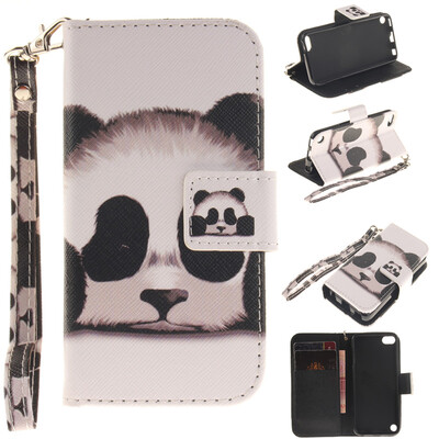 

Panda Дизайн Кожа PU откидная крышка бумажника карты держатель чехол для iPad Touch 5/6