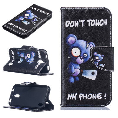 

Blue bear Design PU Leather Flip Cover Wallet Card Holder Case for HUAWEI Y625