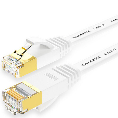 

Shanze (SAMZHE) CAT-705H CAT7 семь категорий инженерного класса на основе позолоченного медного экрана 7 в качестве финишного высокоскоростного сетевых соединительного кабеля сетевого кабеля Black 5 м