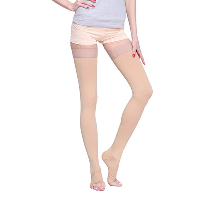 

Milaike Nursing Gauntlets Medical varicose veins socks color L model (two stockings socks pressure socks stovepipe socks open toe calf circumference 35-38 cm)