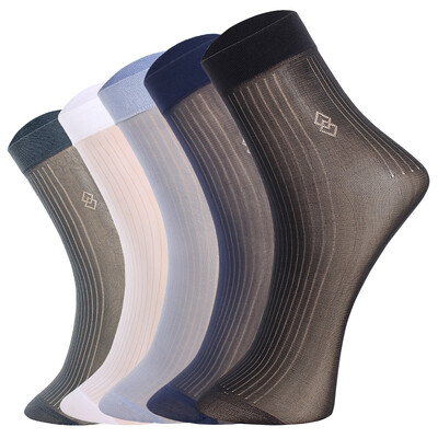 

Heng Yuan Xiang 6 pairs of men summer cool silk men socks in the thin men&39s stockings spring&summer socks C571702