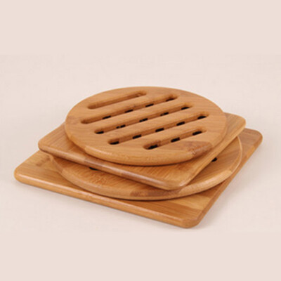 

Bamboo Trivets for Kitchen, Hot Pads, Teapot Trivet, Pack of 4 (Square and Round) 460621