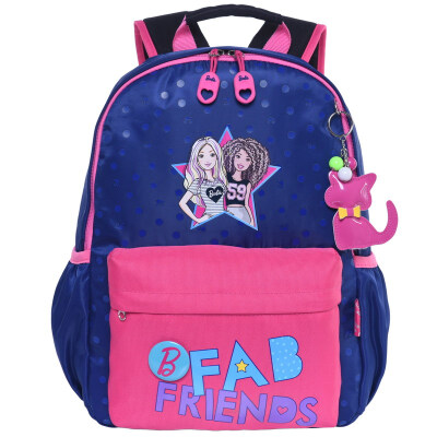 

Barbie children bag fashion light casual bag backpack second grade primary schoolboy bag BL0272B treasure blue