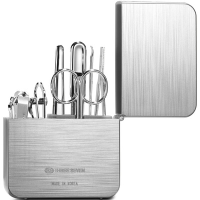 

777 Набор для ногтей для ногтей Набор для зажима для ногтей Личный комплект для ухода за кожей Набор 7 шт. Комплект TS-4112C Silver (импорт)