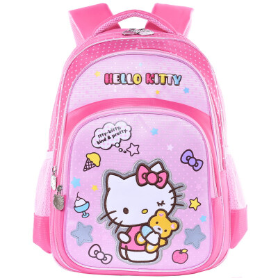 

Hello Kitty (hellokitty) детская сумка большая емкость простой мультфильм рюкзак сумка для школьников CL-HK3284P розовый