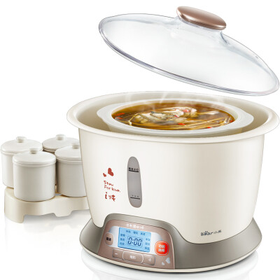 

Bear (Bear) electric stew pot water white ceramic automatic porridge soup pot electric stew pot DDZ-1212 3.2L