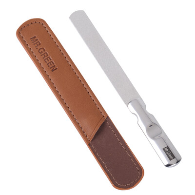 

Jingdong Supermarket Carpenter Technology MrGreen M-2105 Stainless Steel Nail File Polishing Strip Double-sided Grinding Striped Nail Tools Manicure Stitching