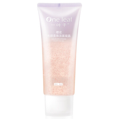 

A leaf cherry bright Yan soft beads cleansing crystal 135g cleanser Ms. skin care moisturizing deep cleansing