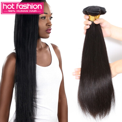 

7A Brazilian Virgin Hair Straight 3 Bundles Human Hair Weave Silky Straight Virgin Hair Unprocessed HF Weave Beauty