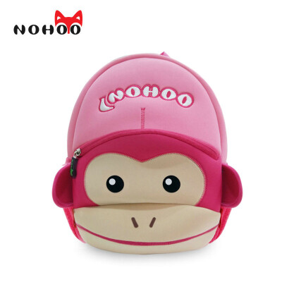 

NOHOO Animals Kids Baby 3D Cartoon Monkey Children School Bags for Girls Boys Neoprenene Waterproof Backpack