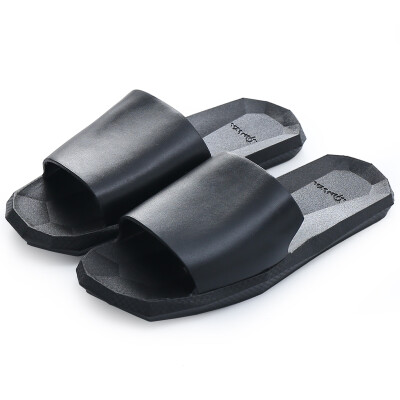 

[Jingdong supermarket] set pure (JICHUN) slippers summer anti-slip home outdoor couples slippers bathroom breathable men and women black 36-37 yards (for 34-35 yards) 16009