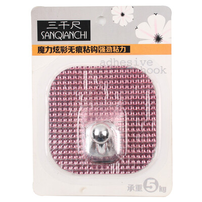 

Three thousand feet colorful Seal stick hook 1 installed kitchen bathroom hook load: 5kg 3304 2 assembly