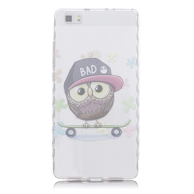 

Owl Pattern Soft Thin TPU Rubber Silicone Gel Case Cover for HUAWEI P8 Lite