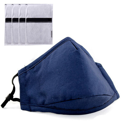 

100 men&women special men&women universal dust masks breathable protection warm riding outdoor with 4 filter D128 blue 5 1 only