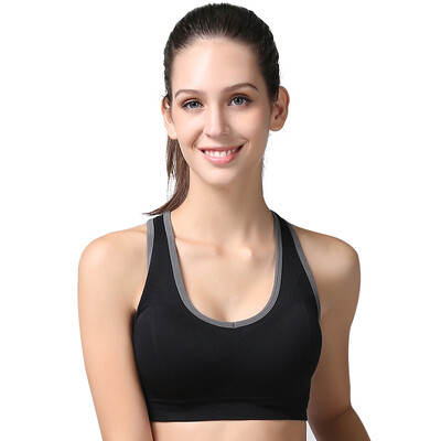 

Jingdong supermarket Antarctic human brains no trace to gather the word back sports bra blue  recommended 70A-75D