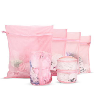 

Jingdong Supermarket Yifan fine net cleaning bag 6 sets of large&small trumpet laundry bag bra wash bag sweater laundry bag